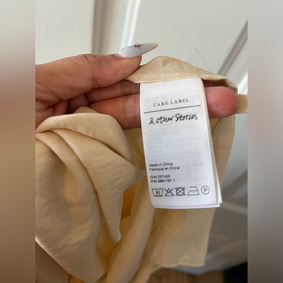 & Other Stories V-Neck Dress Medium - Picture 5 of 6